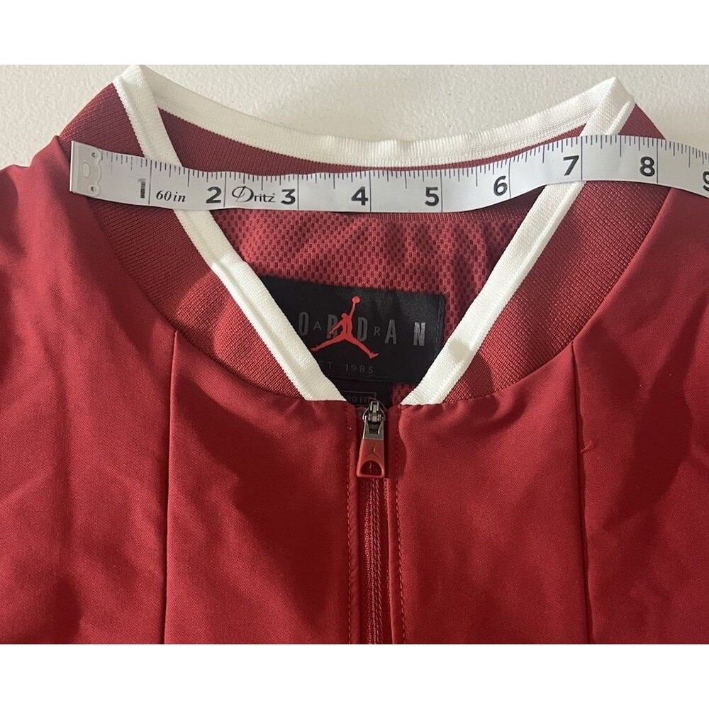 NWT Oklahoma Sooners Jordan Half Zip Pullover M Red NCAA Batters Jacket Warm Up - Picture 11 of 16